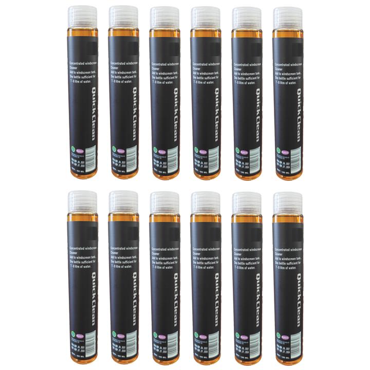 مایع شیشه شوی خودرو کوئیک کلین مدل QC 3330 حجم 80 میلی لیتر بسته 12 عددی